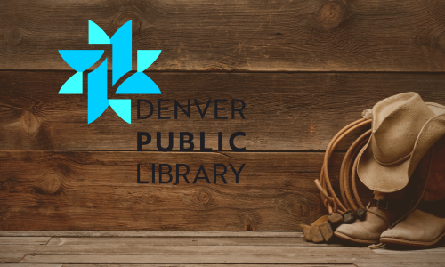 western image with denver public library logo